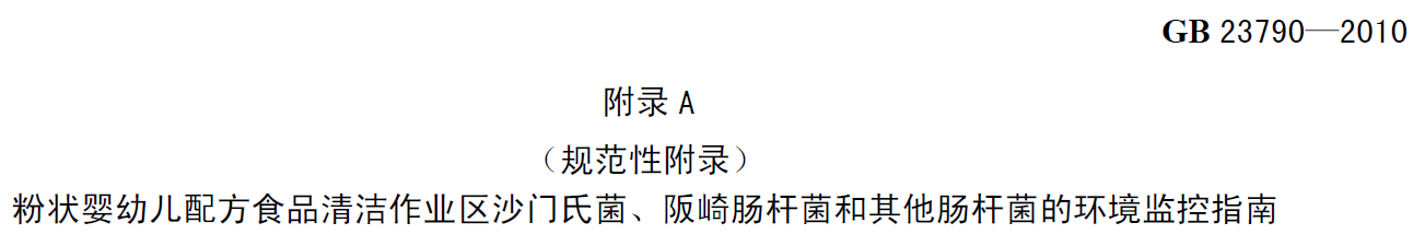 嬰配乳粉生產(chǎn)企業(yè)環(huán)境微生物監(jiān)測(二) ——監(jiān)測項(xiàng)目 嬰配乳粉生產(chǎn)企業(yè)環(huán)境微生物監(jiān)測(二) ——監(jiān)測項(xiàng)目